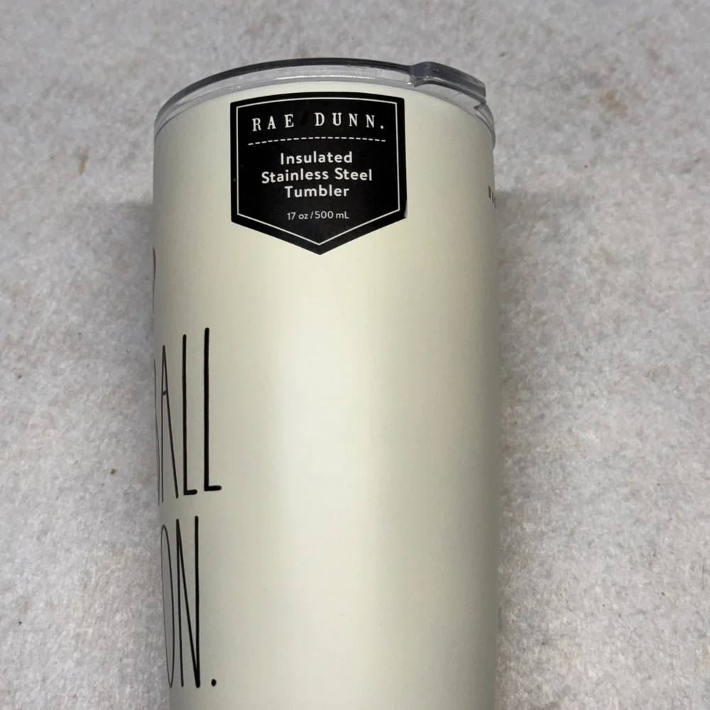 NWT Rae Dunn “Football Season” 17oz Insulated Stainless Steel Tumbler - Picture 2 of 4